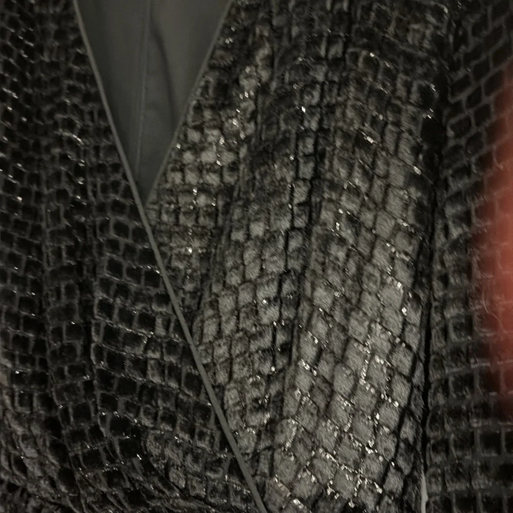 STUNNING HIGH END DESIGNER BRANDON MAXWELL Black tie gown in pristine condition - Picture 6 of 11